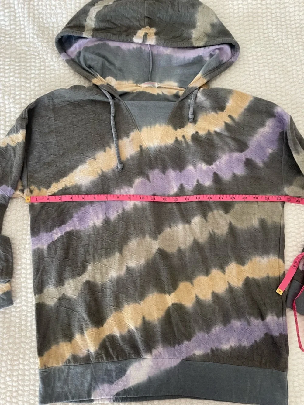 FP Movement by Free People | Gray Tie-Dye Hoodie Top | Workout Top - Picture 7 of 12